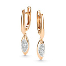 Серьги золотые 27172-100 | Серьги золотые 27172-100 купить по цене 91211 руб. в ювелирном магазине ⭐️ «Золотая Подкова»