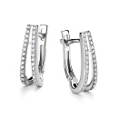 Серьги золотые 26267-200 | Серьги золотые 26267-200 купить по цене 103886 руб. в ювелирном магазине ⭐️ «Золотая Подкова»