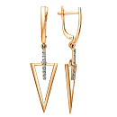 Серьги золотые 012592-1102 | Серьги золотые 012592-1102 купить по цене 70560 руб. в ювелирном магазине ⭐️ «Золотая Подкова»