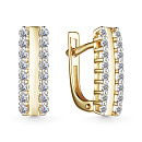 Серьги золотые 25829-300 | Серьги золотые 25829-300 купить по цене 136825 руб. в ювелирном магазине ⭐️ «Золотая Подкова»