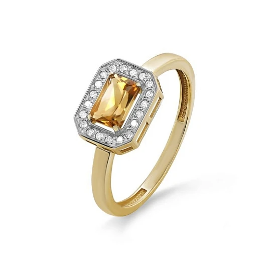 Кольцо золотое 11-21428-2900 | Кольца с бриллиантами купить по выгодной цене в ювелирном магазине ⭐️ «Золотая Подкова»