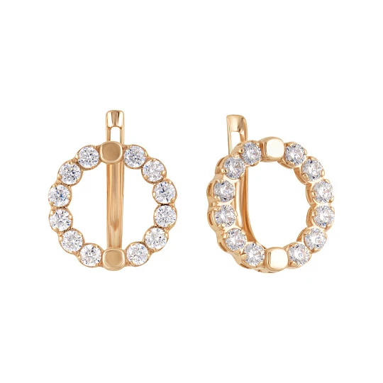 Серьги золотые 6602779 | Женские золотые серьги купить по выгодной цене в ювелирном магазине ⭐️ «Золотая Подкова»