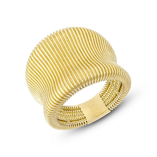 Кольцо золотое 00046-10-030001-00 | Кольца без вставок купить по выгодной цене в ювелирном магазине ⭐️ «Золотая Подкова»