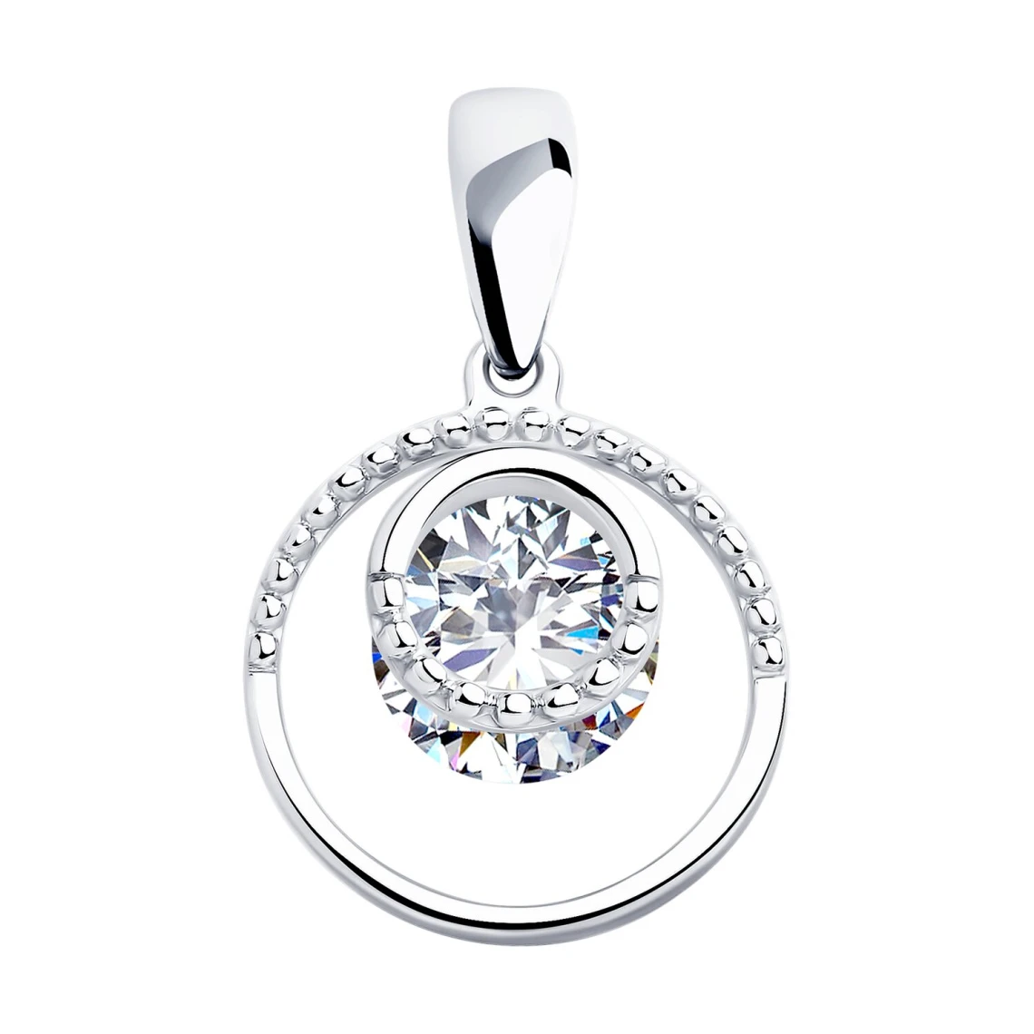 Подвеска серебряная 94032242 | Ювелирные изделия От «соколов» купить по выгодной цене в ювелирном магазине ⭐️ «Золотая Подкова»