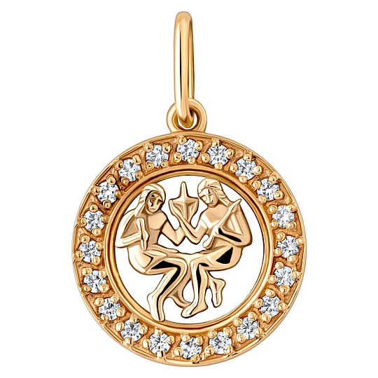 Подвеска золотая 8402близн. Близнецы | Ювелирные изделия в сети Золотая Подкова