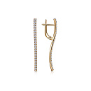 Серьги золотые С130-3125 | Серьги золотые С130-3125 купить по цене 56745 руб. в ювелирном магазине ⭐️ «Золотая Подкова»