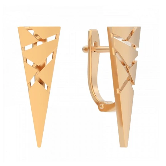 Серьги золотые 1048902-10000 | Женские золотые серьги купить по выгодной цене в ювелирном магазине ⭐️ «Золотая Подкова»