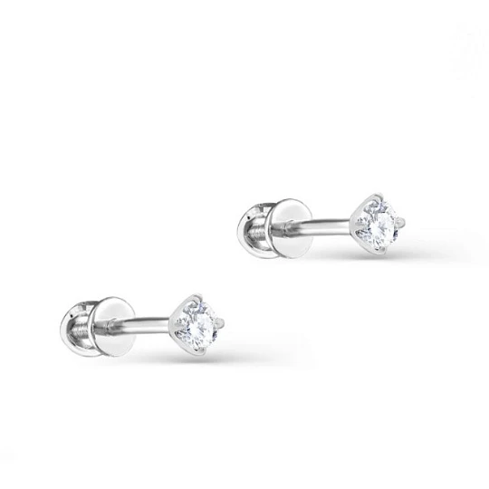 Серьги золотые 2-1118-1000 | Пусеты винтовые серьги купить по выгодной цене в ювелирном магазине ⭐️ «Золотая Подкова»