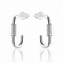 Серьги серебряные YBA0407-Rd | #default_image_alt#