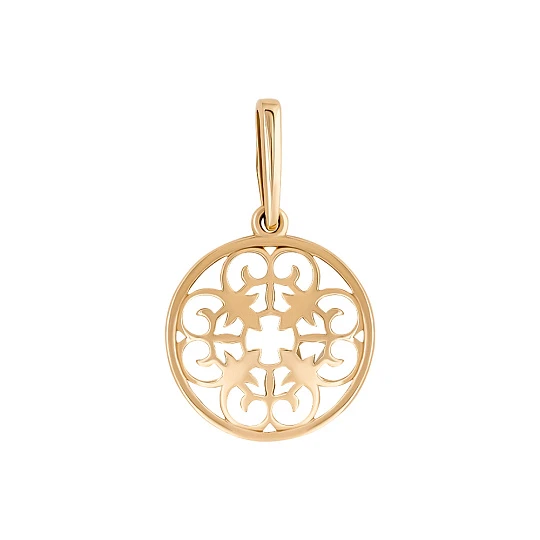 Подвеска золотая Т100035747 | Ювелирные изделия в сети Золотая Подкова