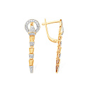 Серьги золотые С13120609 | Серьги золотые С13120609 купить по цене 156870 руб. в ювелирном магазине ⭐️ «Золотая Подкова»