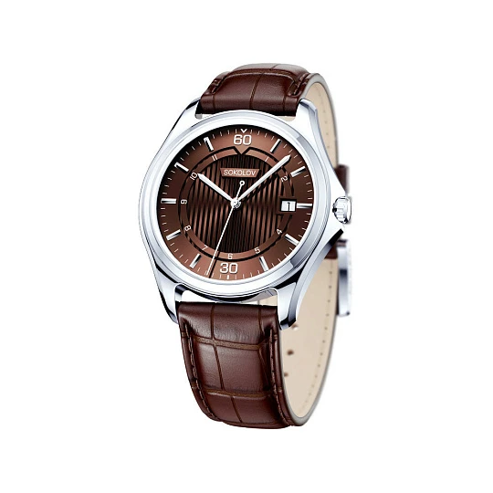 Часы Ag 135.30.00.000.08.03.3 | Ювелирные изделия Мужские серебряные купить по выгодной цене в ювелирном магазине ⭐️ «Золотая Подкова»