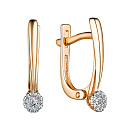 Серьги золотые 25373-100 | Серьги золотые 25373-100 купить по цене 75058 руб. в ювелирном магазине ⭐️ «Золотая Подкова»