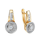 Серьги золотые 25910-300 | Серьги золотые 25910-300 купить по цене 142007 руб. в ювелирном магазине ⭐️ «Золотая Подкова»
