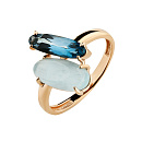 Кольцо золотое 1690538 Аквамарин Топаз | Кольцо золотое 1690538 Аквамарин Топаз купить по цене 59850 руб. в ювелирном магазине ⭐️ «Золотая Подкова»