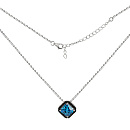 Подвеска серебряная SN-C0727-bl1 | Подвеска серебряная SN-C0727-bl1 купить по цене 2656 руб. в ювелирном магазине ⭐️ «Золотая Подкова»