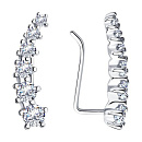 Серьги серебряные 94-120-01507-1 | Серьги серебряные 94-120-01507-1 купить по цене 3647 руб. в ювелирном магазине ⭐️ «Золотая Подкова»