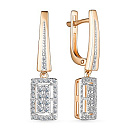 Серьги золотые 25663-100 | Серьги золотые 25663-100 купить по цене 172042 руб. в ювелирном магазине ⭐️ «Золотая Подкова»