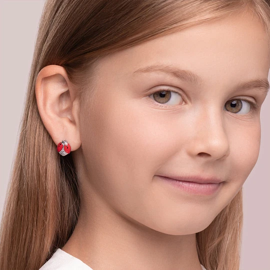 Серьги серебряные 94023594 | Ювелирные изделия в сети Золотая Подкова