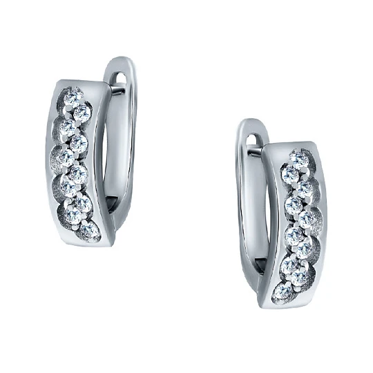 Серьги серебряные SET19395E | Ювелирные изделия Серебряные купить по выгодной цене в ювелирном магазине ⭐️ «Золотая Подкова»