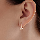 Серьги золотые 26008-100 | Серьги золотые 26008-100 купить по цене 74291 руб. в ювелирном магазине ⭐️ «Золотая Подкова»