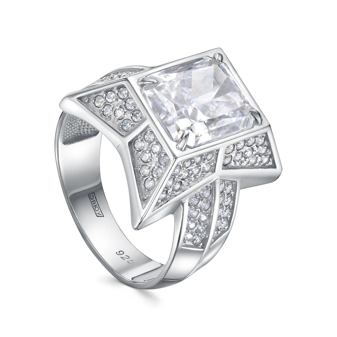 Кольцо серебряное 11-793-21500 | Ювелирные изделия Женские купить по выгодной цене в ювелирном магазине ⭐️ «Золотая Подкова»