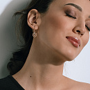 Серьги золотые 500102-1102 | Серьги золотые 500102-1102 купить по цене 37800 руб. в ювелирном магазине ⭐️ «Золотая Подкова»