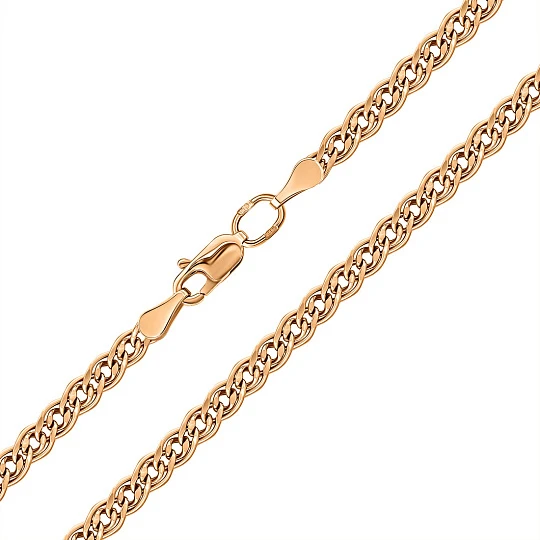 Цепь золотая ЦПНН20512080 | Ювелирные изделия от бренда Каратов 💍 купить по доступной цене в ювелирной сети «Золотая Подкова»