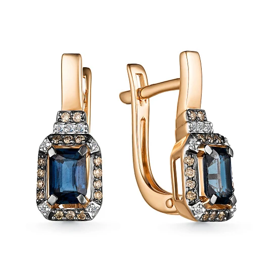 Серьги золотые 25480-170 | Серьги с сапфиром купить по выгодной цене в ювелирном магазине ⭐️ «Золотая Подкова» Серьги золотые 25480-170 | Серьги с сапфиром купить по выгодной цене в ювелирном магазине ⭐️ «Золотая Подкова»