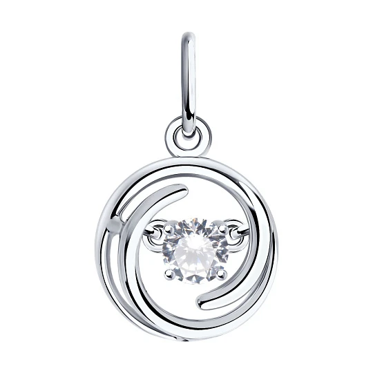 Подвеска серебряная 94032117 | Ювелирные изделия От «соколов» купить по выгодной цене в ювелирном магазине ⭐️ «Золотая Подкова»