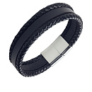 Браслет стальной AS-BR050-bk | Браслет стальной AS-BR050-bk купить по цене 5420 руб. в ювелирном магазине ⭐️ «Золотая Подкова»