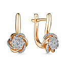 Серьги золотые 25095-100 | Серьги золотые 25095-100 купить по цене 176734 руб. в ювелирном магазине ⭐️ «Золотая Подкова»