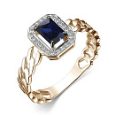 Кольцо золотое 15633-102 | Кольцо золотое 15633-102 купить по цене 111780 руб. в ювелирном магазине ⭐️ «Золотая Подкова»