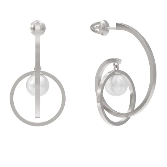 Серьги серебряные 1043582-01250-2S