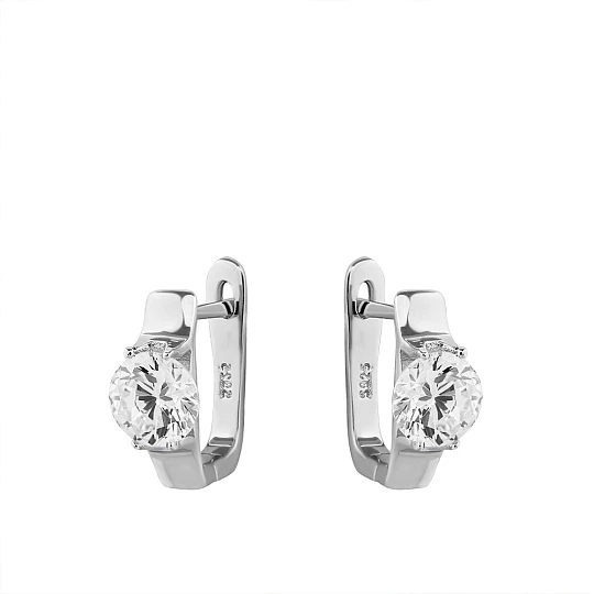 Серьги серебряные CAS3914E | Серебряные серьги купить по выгодной цене в ювелирном магазине ⭐️ «Золотая Подкова»