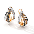 Серьги золотые 25499-117 | Серьги золотые 25499-117 купить по цене 313560 руб. в ювелирном магазине ⭐️ «Золотая Подкова»