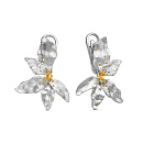 Серьги серебряные С-22-0332W поз. | Серьги серебряные С-22-0332W поз. купить по цене 15259 руб. в ювелирном магазине ⭐️ «Золотая Подкова»