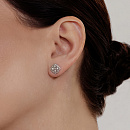 Серьги золотые 26016-100 | Серьги золотые 26016-100 купить по цене 83130 руб. в ювелирном магазине ⭐️ «Золотая Подкова»