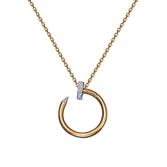 Колье золотое Кл132-3728-45,0 | Колье купить по доступной цене в ювелирном магазине ⭐️ «Золотая Подкова»