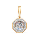 Подвеска золотая П-1643-01-Р | Подвеска золотая П-1643-01-Р купить по цене 85001 руб. в ювелирном магазине ⭐️ «Золотая Подкова»