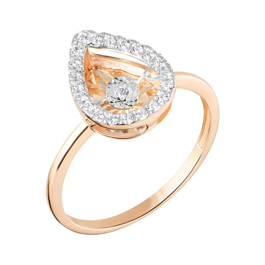 Кольцо золотое 802-02256-10-11-00-50 | Золотые кольца купить по выгодной цене в ювелирном магазине ⭐️ «Золотая Подкова»