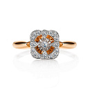 Кольцо золотое 15320-100 | Кольцо золотое 15320-100 купить по цене 91661 руб. в ювелирном магазине ⭐️ «Золотая Подкова»