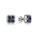 Серьги золотые 25275-202 | Серьги золотые 25275-202 купить по цене 74485 руб. в ювелирном магазине ⭐️ «Золотая Подкова»