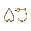 Серьги золотые С132-3127 | Серьги золотые С132-3127 купить по цене 48090 руб. в ювелирном магазине ⭐️ «Золотая Подкова»