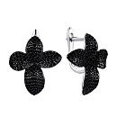 Серьги серебряные CZ-E01803-X-WB-X-X-B | Серьги серебряные CZ-E01803-X-WB-X-X-B купить по цене 15161 руб. в ювелирном магазине ⭐️ «Золотая Подкова»