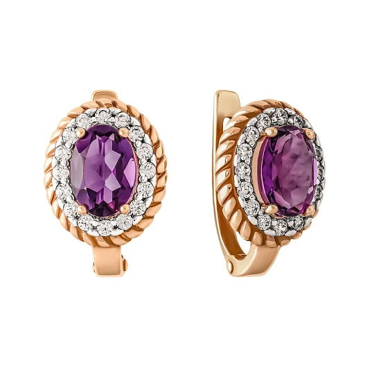 Серьги золотые 1038172-11130-A