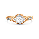 Кольцо золотое Т13601А624 | Кольцо золотое Т13601А624 купить по цене 95385 руб. в ювелирном магазине ⭐️ «Золотая Подкова»