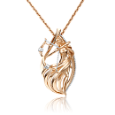 Подвеска золотая 03-2814-10-000-1111-48 Стрелец | Подвеска золотая 03-2814-10-000-1111-48 Стрелец купить по цене 58609 руб. в ювелирном магазине ⭐️ «Золотая Подкова»