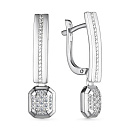 Серьги золотые 25741-200 | Серьги золотые 25741-200 купить по цене 147071 руб. в ювелирном магазине ⭐️ «Золотая Подкова»