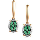 Серьги золотые 25930-101 | Серьги золотые 25930-101 купить по цене 116850 руб. в ювелирном магазине ⭐️ «Золотая Подкова»